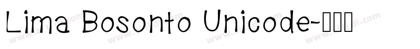 Lima Bosonto Unicode字体转换